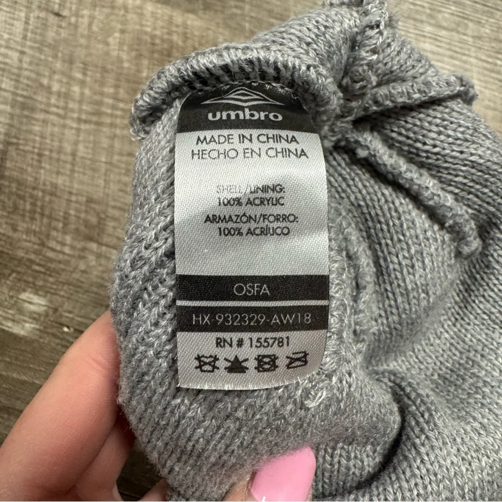 Umbro Grey Knit Beanie OSFA
